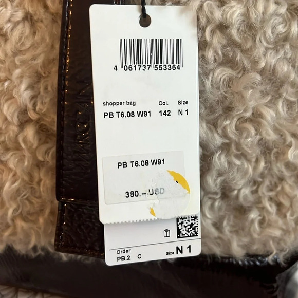 Marc Cain Large Sherpa Duffle Tote Bag - New - Picture 5 of 10